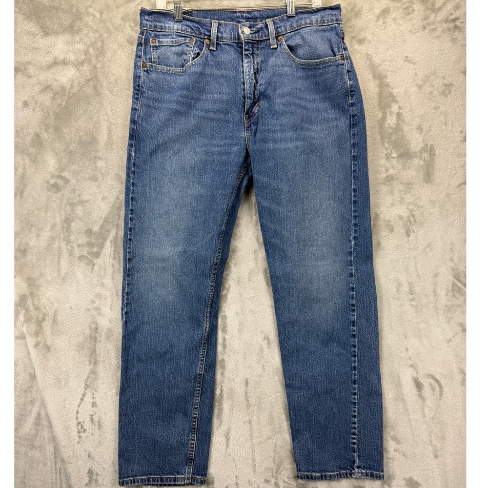 Levis 505 Regular Fit Straight Leg Mens Jeans Medium Wash Blue W34 L30